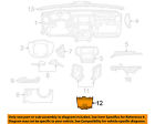 1qq00dx9ag Mopar Jeep Chrysler Oem 11-13 Grand Cherokee Instrument Panel Dash-bin