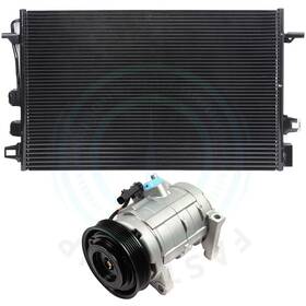 4umotorcarparts 12837523 Ac Condenser And Compressor Cooling Kit For 2005 Dodge Caravan Chrysler Voyager