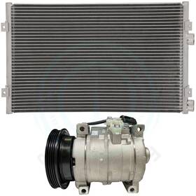 4umotorcarparts 12837548 Ac Condenser And Compressor Cooling Kit For 2001-10 Chrysler Pt Cruiser 2.4l L4