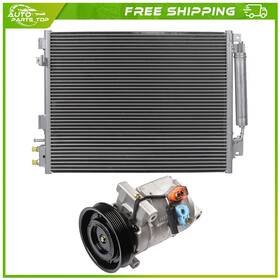 Auto Parts Top A838885top Aluminum Compressor And Ac Condenser Cooling Kit For 2005-2006 Chrysler 300