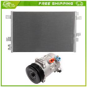 Auto Parts Top A838901top Aluminum Compressor And Ac Condenser Cooling Kit For 2011-2014 Chrysler 200