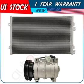 Ad83877909 Autodayplus A/c Condenser And Compressor Set Fits 2001-2010 Chrysler Pt Cruiser