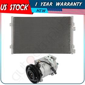 Ad83878009 Autodayplus A/c Condenser And Compressor Set Fits 2001-2009 Chrysler Pt Cruiser