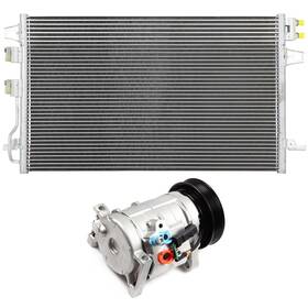 Autodayplus Ad83887609 A/c Condenser And Compressor Set Fits 2005-2007 Chrysler Town Country