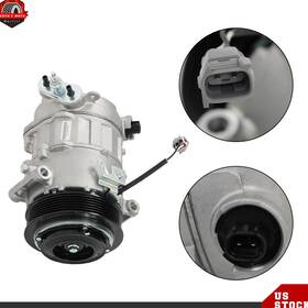 Berliii Ber509850 A/c Compressor And Clutch 12v Pag 46 For Jeep Cherokee Chrysler 200 2.4l 2015-2020