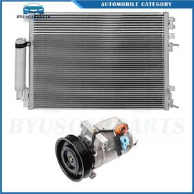 12874932 Byuscarparts For 05-06 Chrysler 300 2006 Dodge Charger Ac Condenser And Compressor Cooling Kit