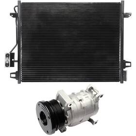 12874936 Byuscarparts For 2008-2010 Chrysler Town And Country Ac Condenser Compressor Cooling Kit