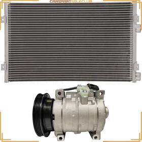 10156834 Carspartsaleclub Ac Condenser And Compressor Cooling Kit For 2001-10 Chrysler Pt Cruiser 2.4l L4