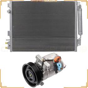 10156869 Carspartsaleclub For 2005-06 Chrysler 300 /dodge Magnum V6 Ac Condenser&ac Compressor Cooling Kit