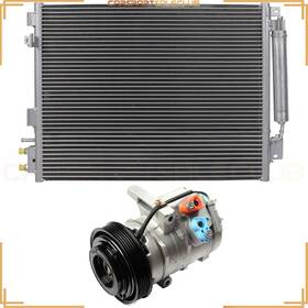 10156870 Carspartsaleclub Ac Condenser And Compressor Kit For 2006-10 Dodge Charger 08-10 Chrysler 300 V6