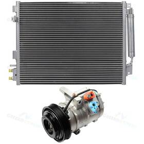 11852693 Cheermotiveup A/c Compressor And Ac Condenser Cooling Kit For 06-08 Chrysler 300 Dodge Magnum