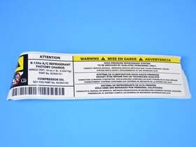 5058631aa Chrysler Oe For 200 2011-2013 A/c System Information Label