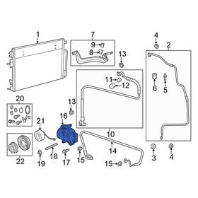 Chrysler Oe 68158259ah For 300 2014-2023 A/c Compressor