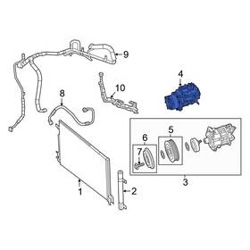 Chrysler Oe 68237995ah For Pacifica 2017-2023 A/c Compressor