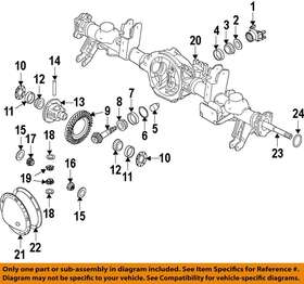68348590aa Chrysler Oem 02-19 1500 Axle Differential-adjuster Left