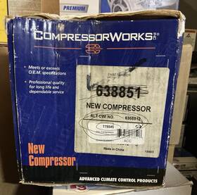 638851 Compressor Works A/c 98-03 Dodge