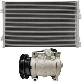 12220772 Csdex Ac Condenser And Compressor Cooling Kit For 2001-2010 Chrysler Pt Cruiser 2.4l