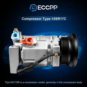 Eccpp E1010160s A/c Ac Compressor For 2008-2009 2010 Chrysler Dodge Volkswagen
