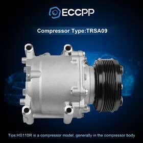 Eccpp E12040002cps A/c Ac Compressor For 02-06 Chrysler Sebring 01-04 Dodge Stratus 08-09 Van 1000