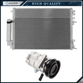 E838874cp Eccpp Ac Condenser And Compressor Cooling Kit For 05-06 Chrysler 300 2006 Dodge Charger