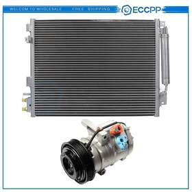 Eccpp E838886cp Ac Condenser And Compressor Cooling Kit For 06-08 Chrysler 300 0dodge Magnum