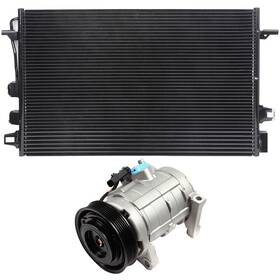 Everpartstorecs 12834436 Ac Condenser And Compressor Cooling Kit For Chrysler Town Country 2005-2007