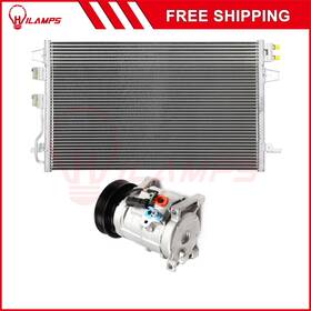 Hilamps 13275328 For 2005-2007 Chrysler Town And Country Ac Condenser Compressor Cooling Kit