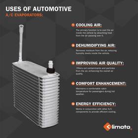 Klimoto Kli11323ace Evaporator Compatible With Chrysler 08-16 Town And Country Dodge 08-20