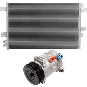 13010588 Newotor-whole Ac Condenser And Compressor Cooling Kit For 2007-2010 Chrysler Sebring
