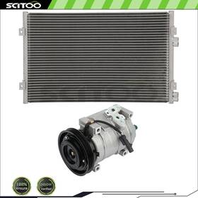 Cn83878022 Scitoo Car Condenser And Compressor Fits 03 04 05 06 07 08 09 Chrysler Pt Cruiser