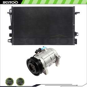 Cn83887622 Scitoo Condenser And Compressor Fits 2005-2007 Chrysler Town Country Dodge Caravan