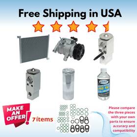 Kt-1984a Universal Air Conditioner Compressor Condenser And Valve A/c Fit Chrysler Aspen 2007 Dodge Durango