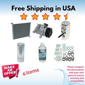 Kt-1985a Universal Air Conditioner Compressor Condenser And Valve A/c Fit Chrysler Aspen 2007 Dodge Durango