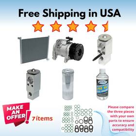 Kt-2889a Universal Air Conditioner Compressor Condenser And Valve A/c Fit Chrysler Aspen 07-08 Dodge Durango
