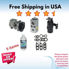 Kt-3869 Universal Air Conditioner Compressor And Valve A/c Fit Chrysler Lebaron 1990 Dodge Daytona 1989-1990