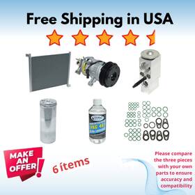 Kt-4696a Universal Air Conditioner Compressor Condenser And Valve A/c Fit Chrysler Aspen 08-09 Dodge Durango