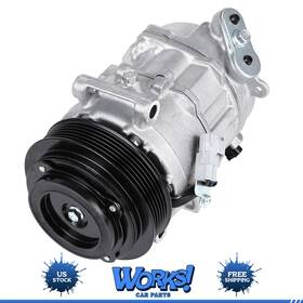 Workscarparts Lv177sy131r For 2016 2017 Chrysler 200 Jeep Cherokee 2015-2017 2018 2.4l Ac A/c Compressor