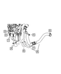 Genuine Mopar Radiator Outlet Hose 5039042AG. Fixed Price $154.05.