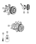 Genuine Mopar Air Conditioning Compressor Remanufactured 55111506AC. Fixed Price $604.30.