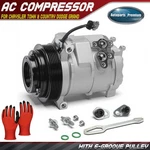 Ac Compressor W/ 6-GROOVE Pulley For Chrysler Town & Country Dodge 08-10 V6 4.0L. Fixed Price $167.99.