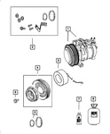 Genuine Mopar A/c Compressor Pulley Hub Kit 68091788AA. Fixed Price $235.24.