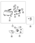 Chrysler Oem 14-16 Compass Components-headlamp Assy 5272918AC. Fixed Price $643.38.
