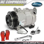 Ac A/c Compressor W/ 6-GROOVE Pulley For Jeep Cherokee 14-17 19-20 Chrysler 200. Fixed Price $187.39.