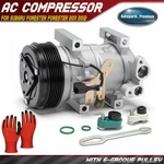 A/c Compressor W/ 6-GROOVE Subaru Forester 2011 2012 2013 H4 2.5L. Fixed Price $142.99.