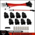 Set Of Square Ignition Coil & Spark Plug Wire For Chevy 4.8L 5.3L 6.0L 8.1L Us. Fixed Price $94.99.