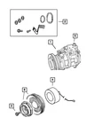 Genuine Mopar A/c Compressor Clutch Overhaul Kit 5014572AA. Fixed Price $18.45.