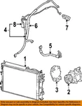 Chrysler Oem 05-06 Sebring Condenser, Compressor Lines-suction 4596551AC. Fixed Price $126.32.