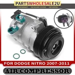 A/c Compressor W/ 6-GROOVE Pulley For Dodge Nitro 2007-2011 V6 4.0L 55111412AE. Fixed Price $182.99.