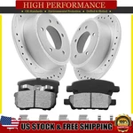 Rear Drilled Rotors + Brake Pads For Dodge Avenger Caliber Chrysler 200 Sebring. Fixed Price $76.99.