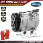 A/c Compressor With 6-GROOVE Pulley For Chrysler Voyager Dodge Caravan L4 2.4L. Fixed Price $175.99.
